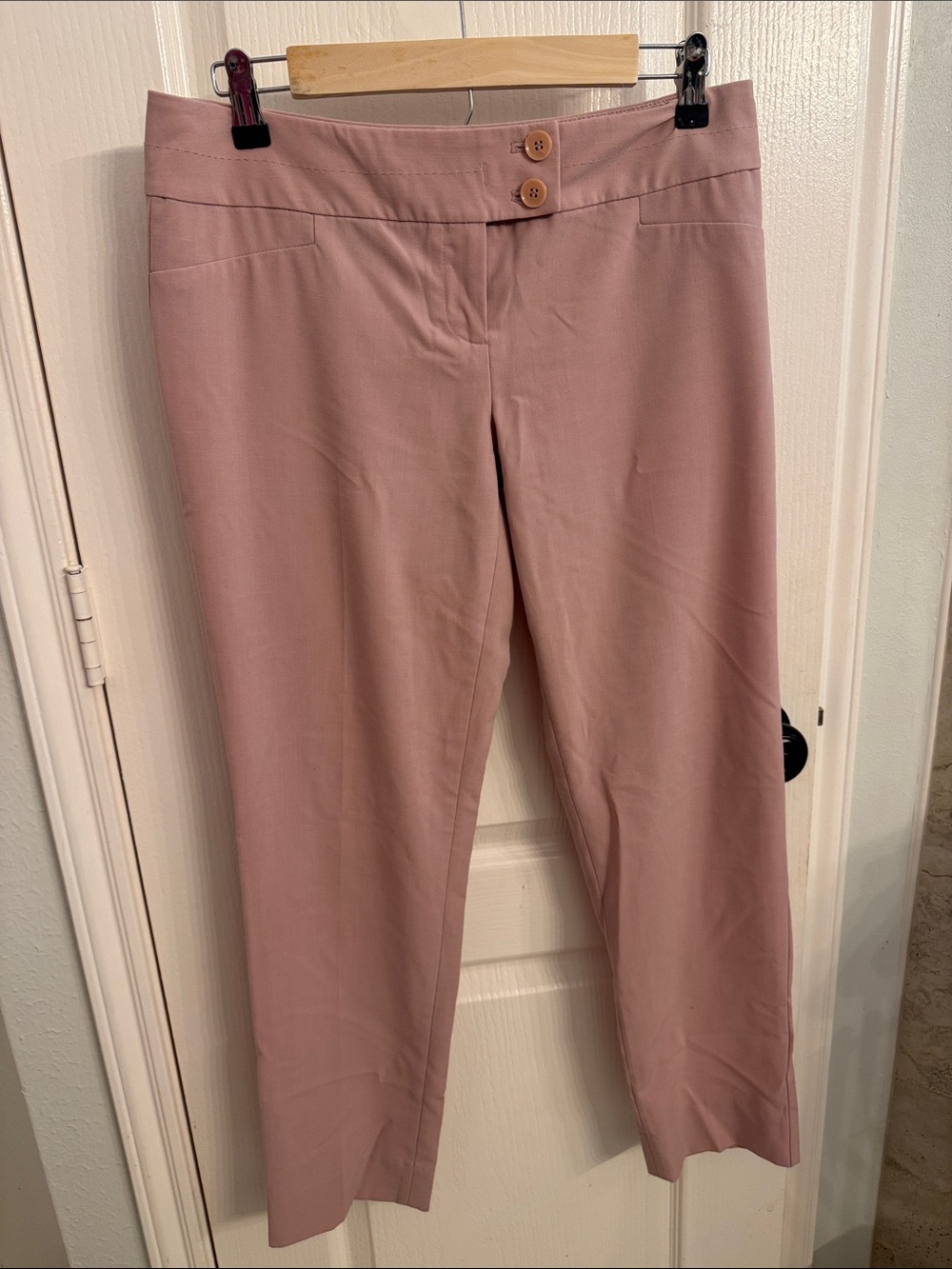 The Limited Blush Pink Straight-Leg Trousers